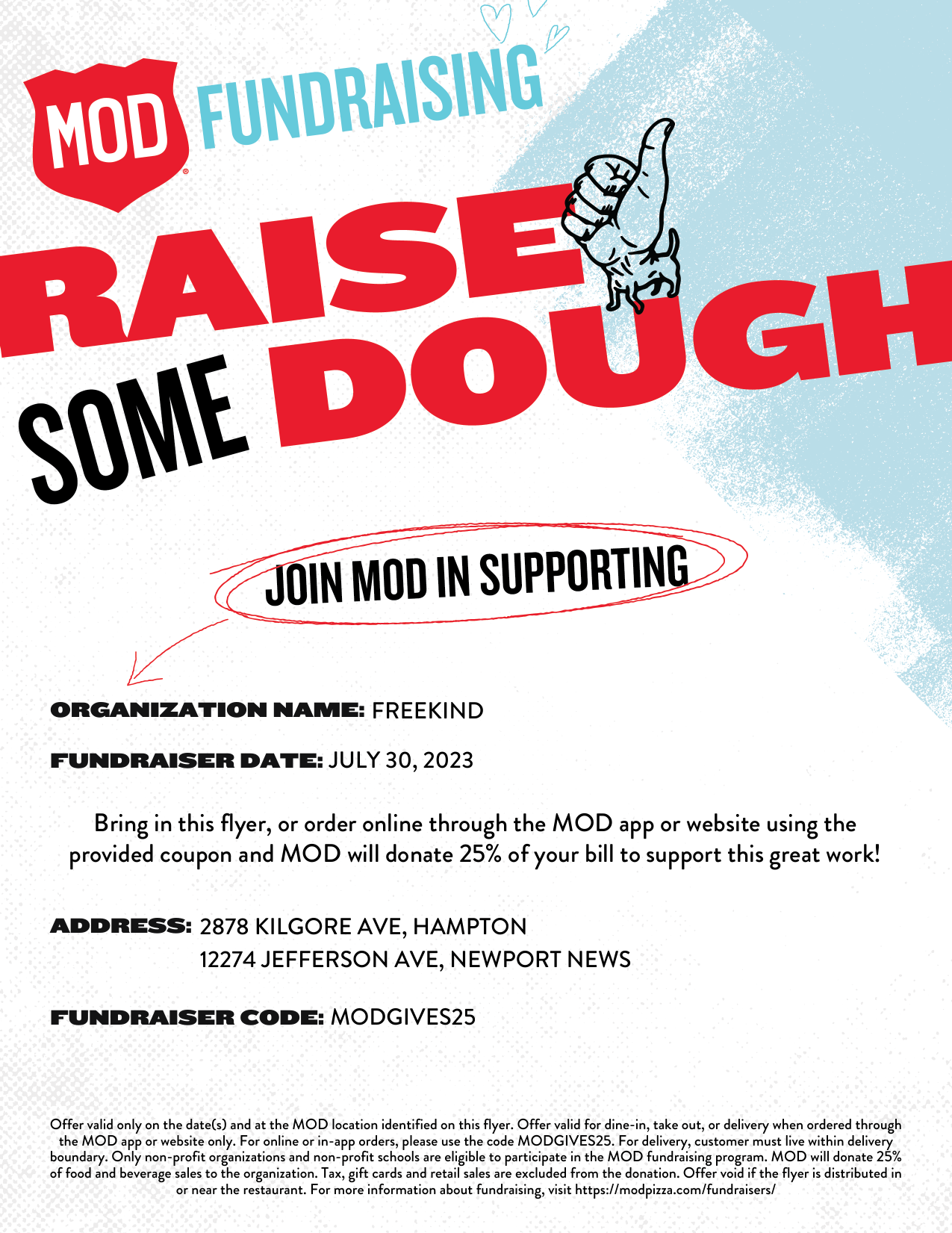 Mod pizza online coupon